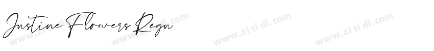 Justine Flowers Regu字体转换